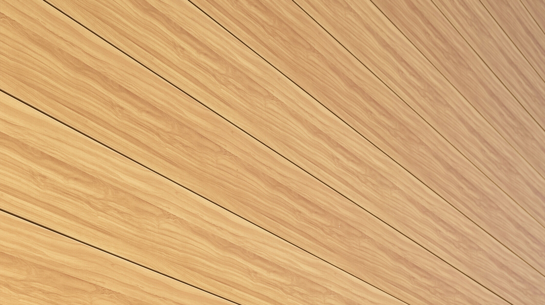 Nahaufnahme der Aluminiumfassade aus PREFA Sidings in der Farbe Eiche Natur an einem Einfamilienhaus in Usingen, Deutschland