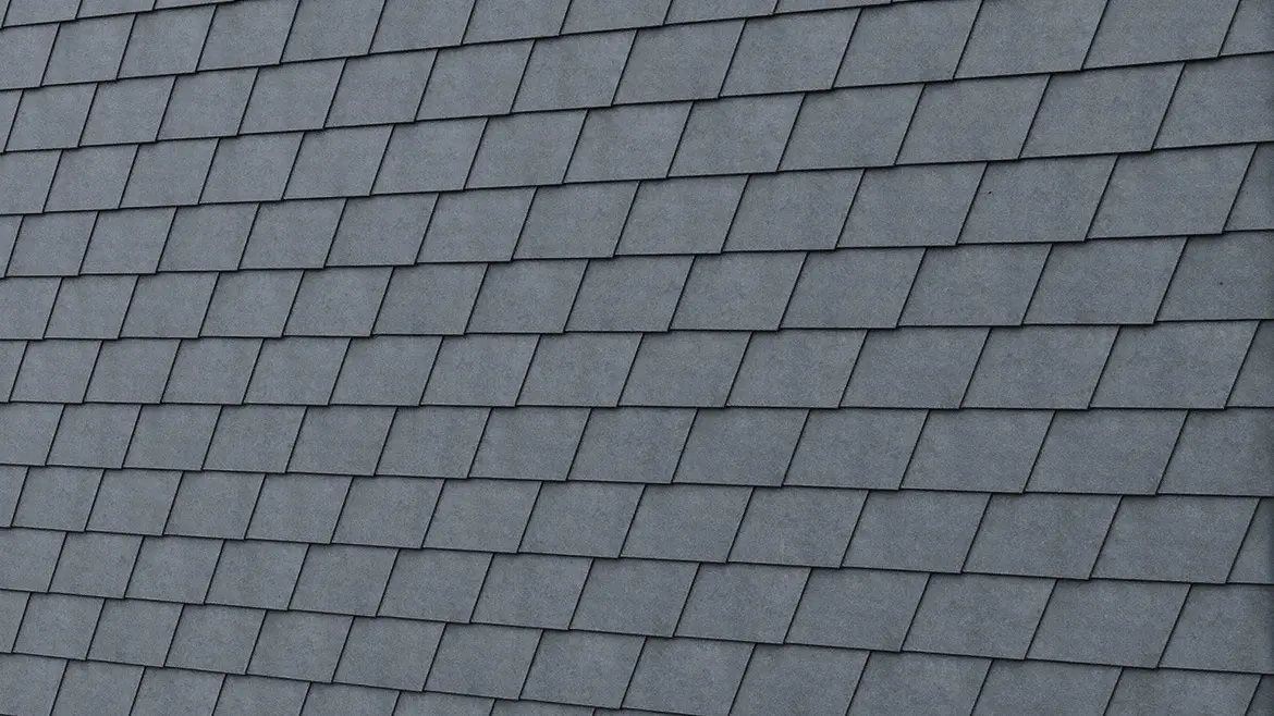 PREFA Wandschindel in P.10 Steingrau Detailaufnahme