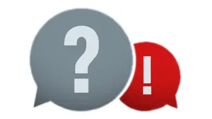 Phylactère gris avec un point d’interrogation, phylactère rouge avec un point d’exclamation. Retrouvez ici les questions les plus fréquemment posées au sujet des produits PREFA.