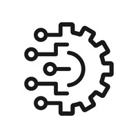 Clipart Zahnrad das für technische Entwicklung und Innovation steht 