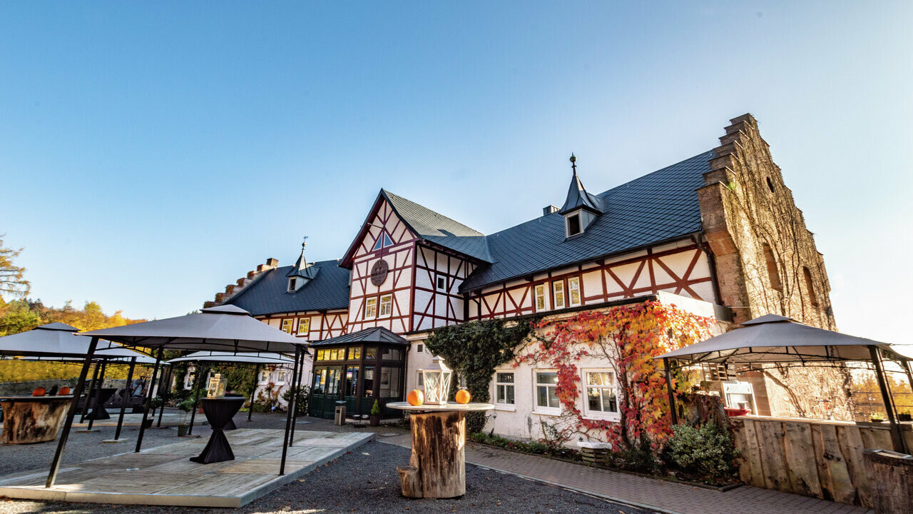 Historisch kasteelcomplex in Duitsland met als dakbedekking PREFA losanges