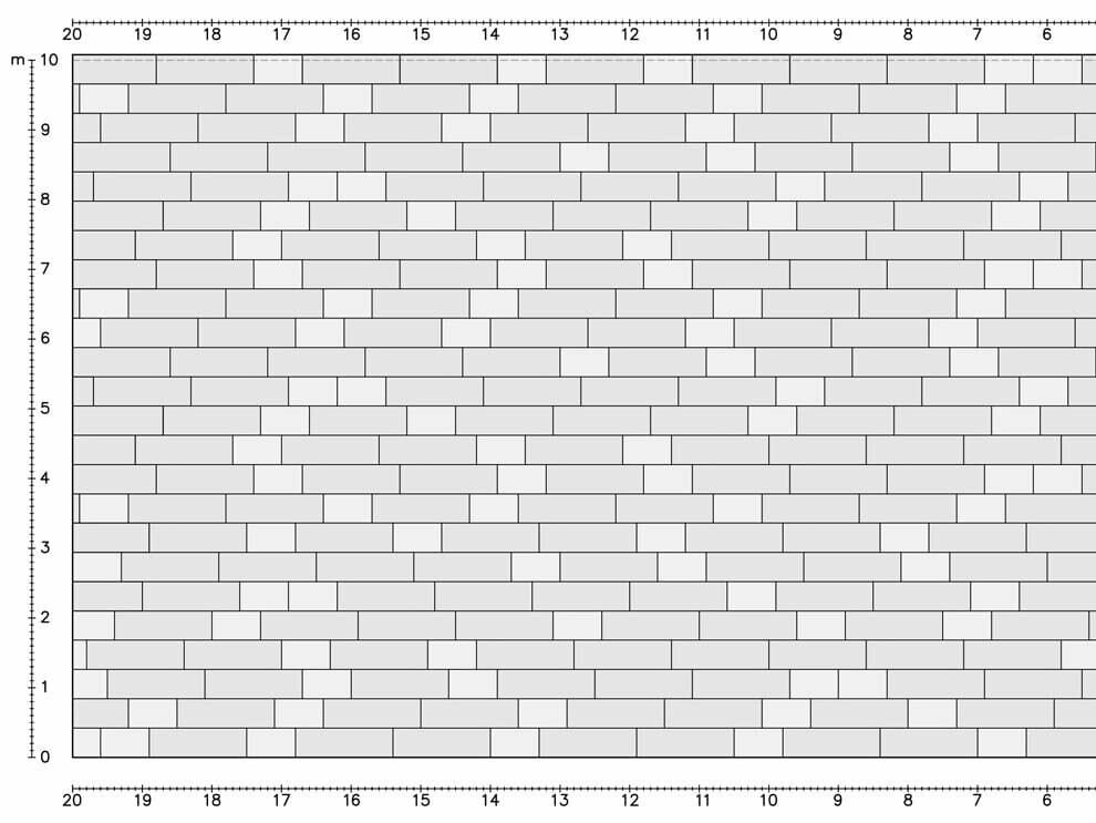 Verlegebeispiel des PREFA Dachpaneel FX.12 - Variante 1