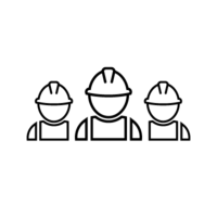 Clipart van drie vakspecialisten