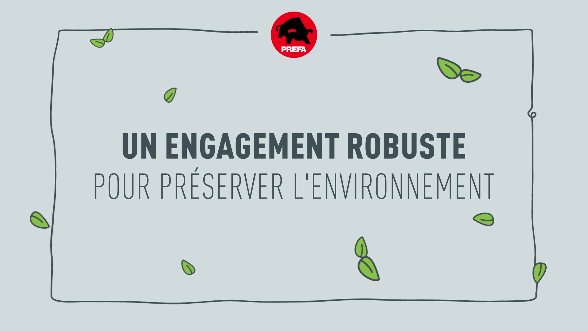 Image d’aperçu de la vidéo avec les déclarations les plus importantes du Rapport de développement durable PREFA